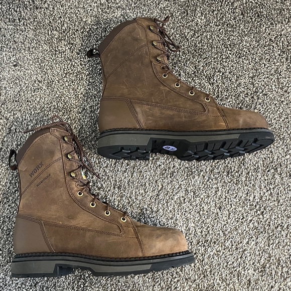 Worx by Red Wing Steel Toe Work Boots Men’s Size 8.5 - Picture 6 of 12